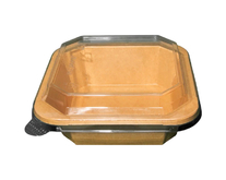 Кришка PET для квадратного салатника LF 152х152 мм, 50 шт (НАБОР №1) - фото