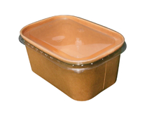 Кришка PET Anti-fog для салатника прямоугольного 580, 750, 880, 1000 мл, 170х120 мм LF, 50 шт (НАБОР № 3) - фото