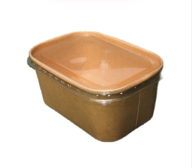 Крышка PET для прямоугольного салатника 500, 750, 1000 мл, 170х120 мм, 50 шт (НАБОР № 4) - фото