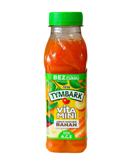 Сок Tymbark без сахара Банан-яблоко-морковь, 300 мл (5900334002587) - фото