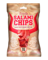 Мясные чипсы Салями со вкусом "Чили-Лайм" Ch!arky Salami Chips, 40 г (4820160781566) - фото