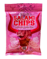 Мясные чипсы Салями со вкусом "Сальса" Ch!arky Salami Chips, 40 г (4820160781573) - фото