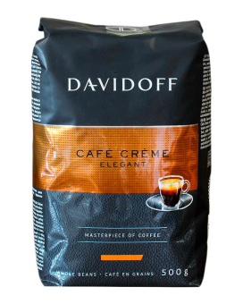 Кофе в зернах Davidoff Cafe Creme Elegant, 500 г (100% арабика) 4006067920448 - фото