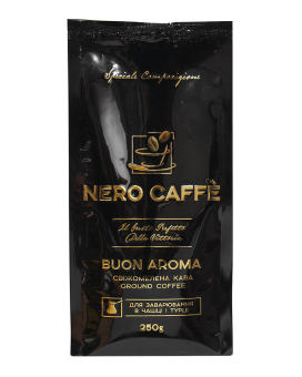 Кава мелена Nero Caffe BUON AROMA, 250 г (4820268030061) (4820268030115) - фото