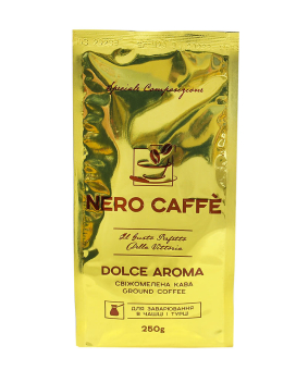 Кава мелена Nero Caffe DOLCE AROMA, 250 г (4820268030108) - фото