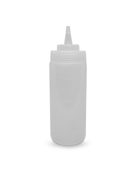 Пляшка для соусу прозора, 360 мл (соусник, диспенсер, дозатор) - фото