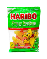 Желейні цукерки веганські Haribo Super Gurken Супер Огірки, 200 г (4001686324837) - фото