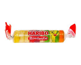 Желейні цукерки фруктові Haribo Roulette, 25 г (4001686372234) - фото