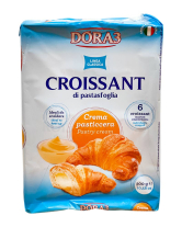 Круасани з заварним кремом Dora3 Croissant Pastry Cream, 300 г (6шт*50г) (8002371004009) - фото