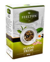 Чай зелений з травами Альпійська свіжість FEELTON Alpine Fresh, 80 г (4820186123340) - фото