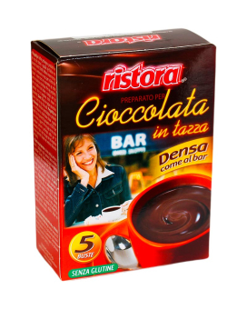 Горячий шоколад порционный Ristora Bar Cioccolata In Tazza Densa, 5шт*25 г (8004990353490) - фото