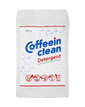 Засіб для чищення кофемашин від кавових масел Coffeein clean Detergent (порошок), 40 г - фото