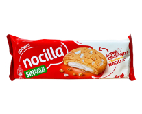 Печиво з крихтами з білого шоколаду та молочно-фундучною пастою Nocilla Cookies, 120 г (8410014482365) - фото