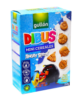 Печенье злаковое GULLON DIBUS Angry Birds Mini Cereales, 250 г - фото