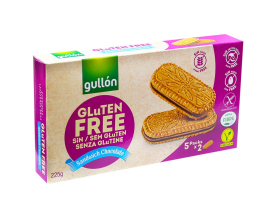 Печенье сендвич без глютена с шоколадной прослойкой GULLON Gluten FREE Sandwich Chocolate, 225 г (8410376061789) - фото