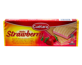 Вафли с клубничной прослойкой Cuetara Strawberry Wafer, 150 г (8434165564619) - фото