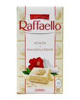 Шоколад белый с кокосово-миндальним кремом Raffaello Kokos & Mandelcreme, 90 г (8000500359556) - фото