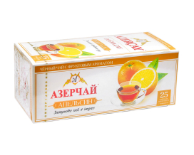 Чай черный Azercay "Апельсин", 1,8г*25 шт (ароматизированный чай в пакетиках) (4760062102505) - фото