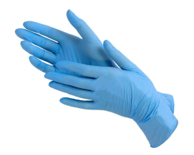 Перчатки нитриловые синие, размер S, 100 шт - фото