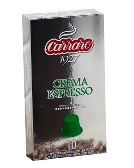 Кофе в капсулах Carraro Crema Espresso NESPRESSO, 10 шт 8000604900678 - фото