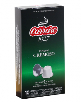 Кофе в капсулах Carraro Cremoso NESPRESSO, 10 шт - фото