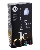 Кава в капсулах Carraro Don Carlos Puro Arabica 100% NESPRESSO, 10 шт (100% арабіка) (8000604800084) - фото