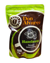 Кава розчинна Don Alvarez Лісовий горіх, 100 г (100% арабіка) (4820241480036) - фото