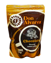 Кофе растворимый Don Alvarez Шоколад, 100 г (100% арабика) 4820241480098 - фото