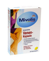 Венозні капсули Mivolis Venen-Kapseln, 60 капсул (4058172695407) - фото