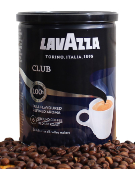 Кофе молотый Lavazza Club 100% арабика, 250 г (ж/б) 8000070015456 - фото