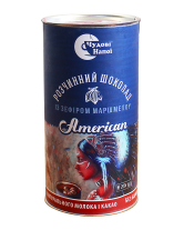 Гарячий шоколад Чудові напої American із зефіром маршмеллоу, 200 г (тубус) 4820220380197 - фото