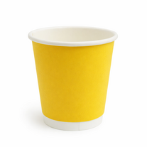 Стакан однослойный желтый 110 мл 50 шт - фото