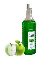 Сироп LOFT Яблуко, 1 л (ПЕТ пляшка) - фото