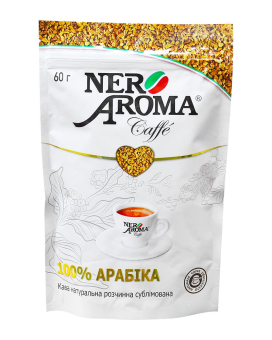 Кофе растворимый Nero Aroma 100% Арабика, 60 г  4820093485586 - фото