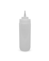Бутылка для соуса прозрачная, 240 мл (соусник, диспенсер, дозатор) - фото