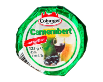 Сир Камамбер Coburger Camembert 45%, 125 г (4003655302709) - фото