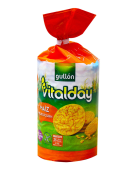 Хлібці кукурудзяні GULLON Vitalday Maiz, 130 г (8410376033144) - фото