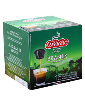 Кофе в капсулах Carraro Brasile DOLCE GUSTO, 16 шт (моносорт арабики) 8000604900876 - фото