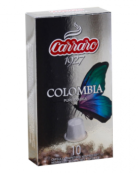 Кава в капсулах Carraro Colombia NESPRESSO, 10 шт (моносорт арабіки) - фото