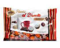 Цукерки шоколадні з молочним кремом та печивом Socado Piaceri al Biscotto, 1 кг (8000017111333) - фото