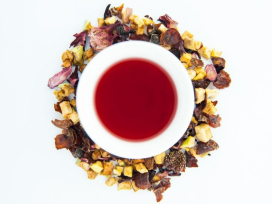 Чай фруктовый "Teahouse" Клубничный зефир № 602, 50 г - фото