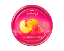 Льодяники зі смаком фруктового міксу Kalfany Fruit Selection Drops, 150 г (4002590703640) - фото