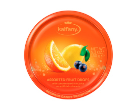 Льодяники зі смаком фруктового асорті Kalfany Assorted Fruit Drops, 150 г (4002590000633) - фото