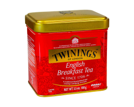 Чай черный Twinings English Breakfast, 100 г (ж/б) (070177029630) - фото