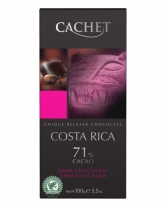 Шоколад Cachet екстра чорний Costa Rica 71%, 100 г - фото