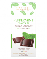 Шоколад Cachet черный с ароматом мяты 57%, 100 г - фото