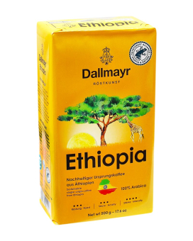 Кофе молотый Dallmayr Ethiopia, 500 г (моносорт арабики) 4008167504009 - фото