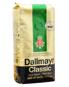 Кофе в зернах Dallmayr Classic, 500 г (90/10) 4008167023500 - фото