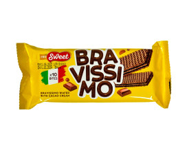Вафли с шоколадной прослойкой PRO Sweet Bravissimo, 50 г (8683125787272) - фото