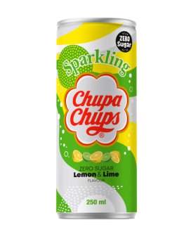 Напій соковмісний безалкогольний газований Sparkling Chupa Chups ZERO Lemon/Lime 250 мл (8801069414706) - фото